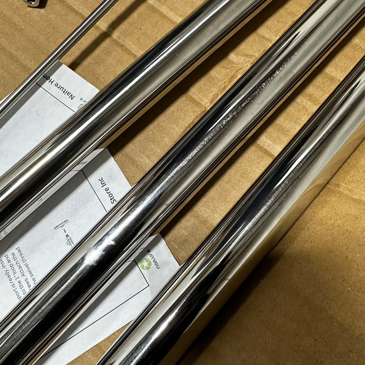 Naiture U Shape Stainless Steel Shower Curtain Rod, 36" x 36", Chrome Finish (Used, 70% New)