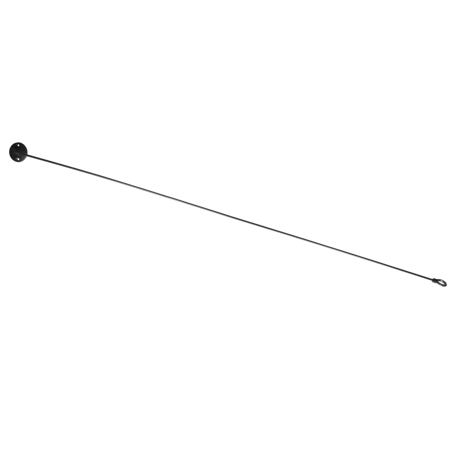 Naiture Swivel Stainless Steel Shower Curtain Rod Ceiling Support with 1'' Loop