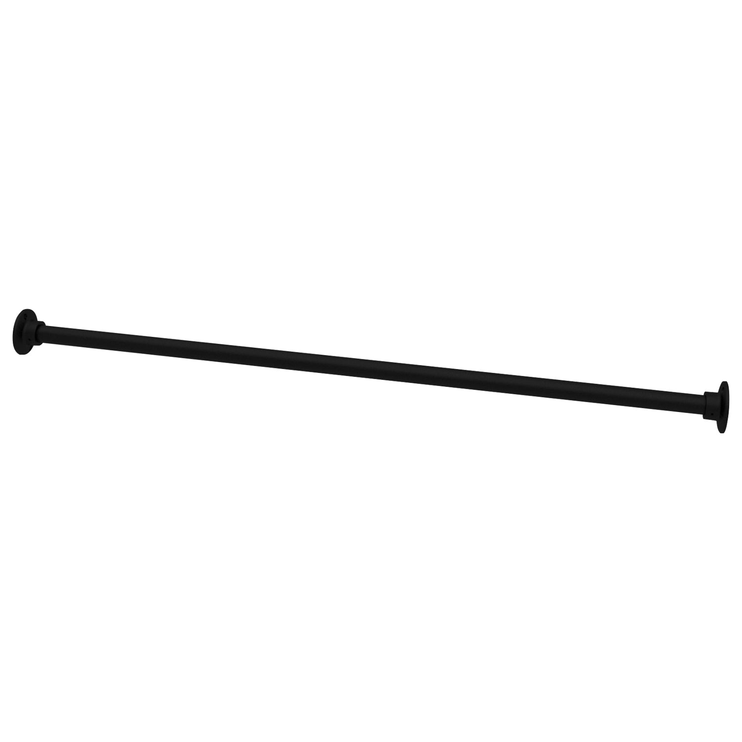 Naiture Heavy-duty One-Piece Straight Stainless Steel Shower Curtain Rod, Permanent Wall Mount