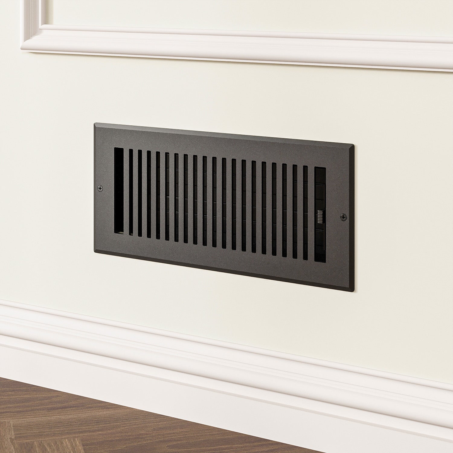 Registro de pared con rejilla Naiture, estilo moderno, de acero inoxidable con compuerta o palanca