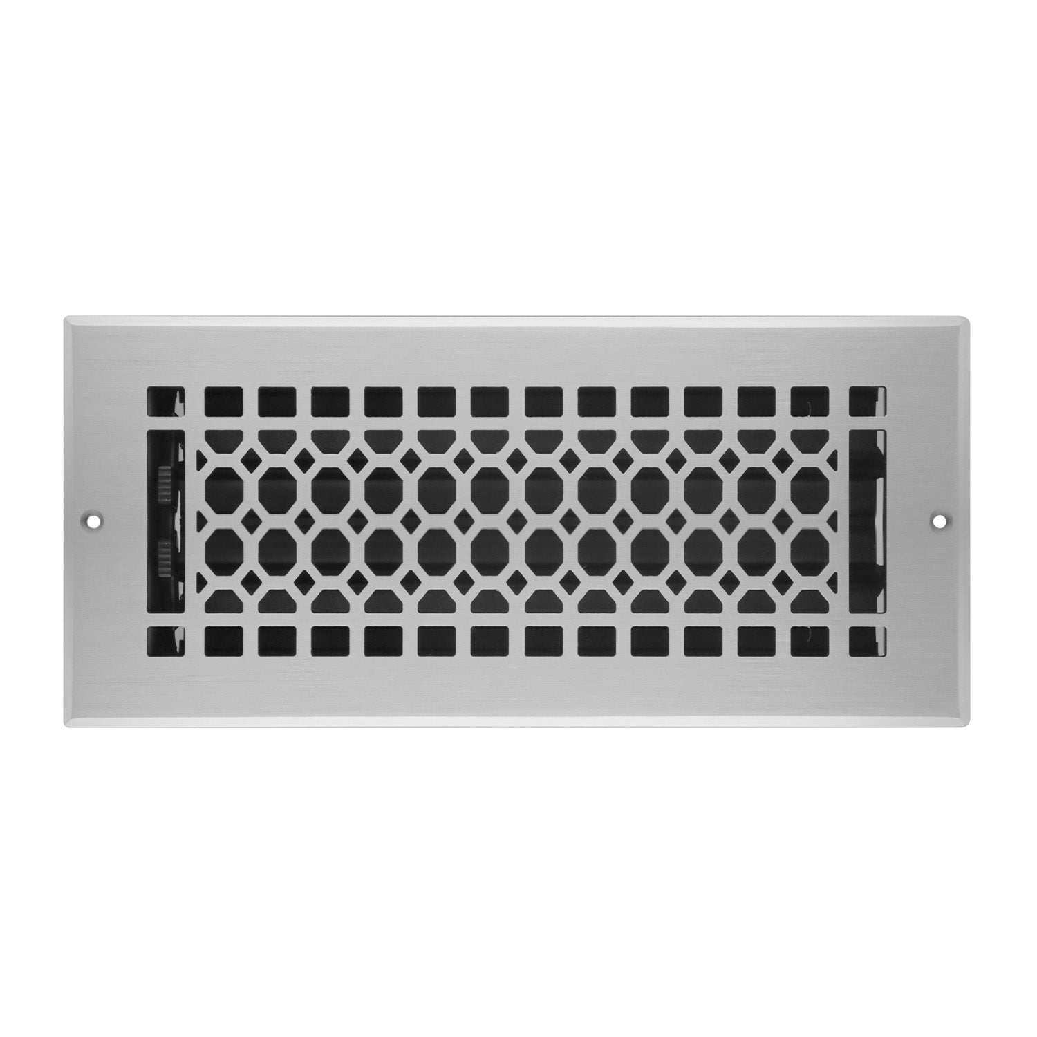 Registro de pared con rejilla Naiture, estilo panal de abeja, de acero inoxidable, con compuerta o palanca