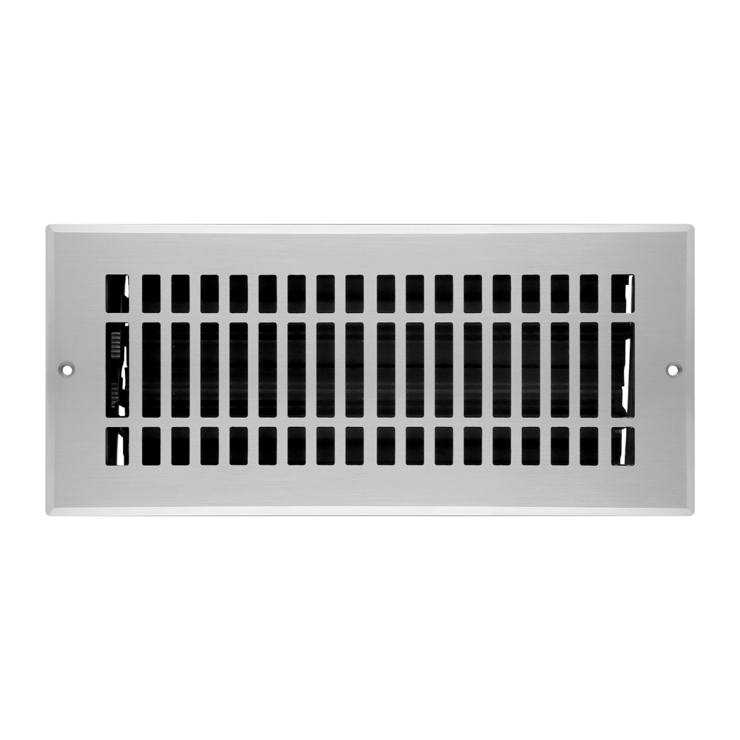 Registro de pared con rejilla Naiture, estilo contemporáneo, acero inoxidable con compuerta o palanca